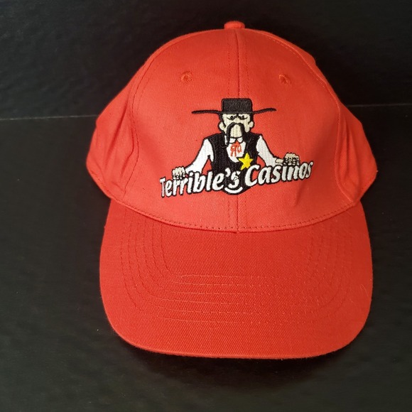 Monarchy Other - Vintage Terribles Casinos Hat Adjustable Casino Sheriff Red Cotton Souvenir Cap